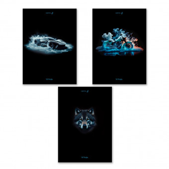 Тетрадь А4 96 клетка "Сила и скорость" скрепка, Светоч/Т156_01353 (6)