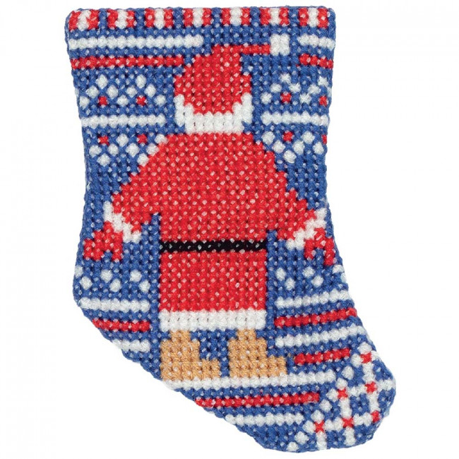 Набор для вышивания "Носочек с Дедом Морозом", Klart/8-394