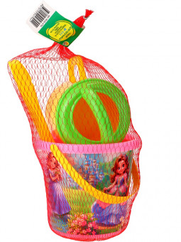 Песочный набор "Принцессы": ведро, лопатка 22см, лейка, №111, Рыжий Кот/НАБ-4794