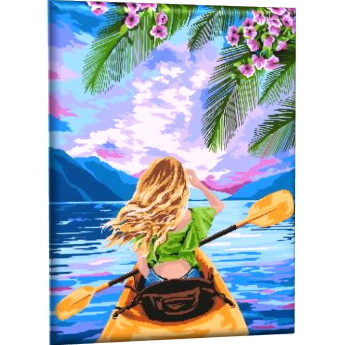 Набор для творчества "Рисование по номерам". Прогулка на сапе 40*50, GLA13