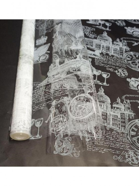 Пленка прозрачная "Старое время", белая 0,7*7,5м 40 мкм 0,200кг, MILAND/711831 Пленка прозрачная "Старое время", белая 0,7*7,5м 40 мкм 0,200кг, MILAND/711831