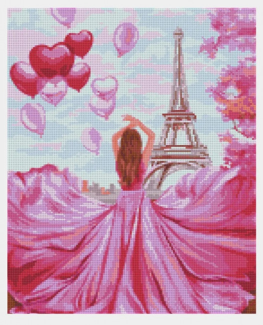 Алмазная мозаика 40*50 на подрамнике "Спеши любить", полная выкладка, ALM027