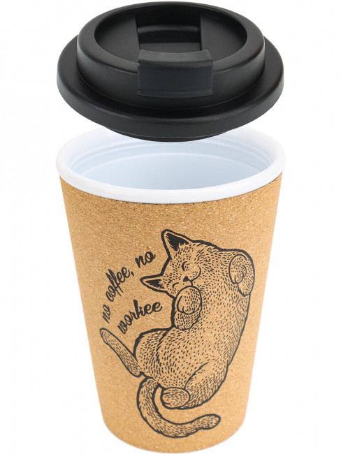 Термостакан "Милый котик," 350 мл, MILAND/КП-8187