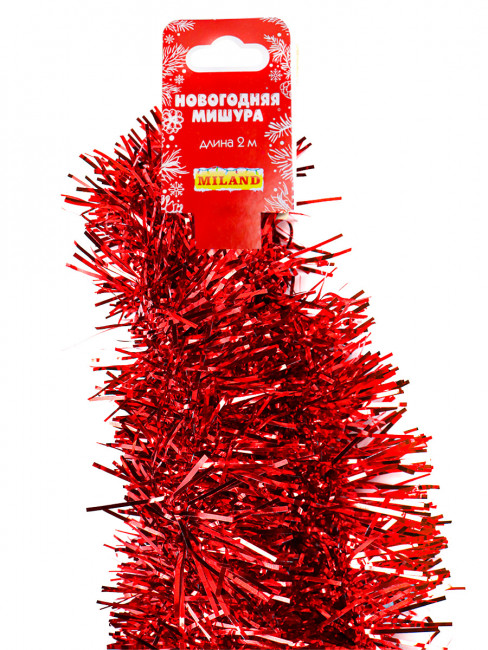 Мишура d 7см 2м "Новогоднее чудо", красная, MILAND/НУ-2362 Мишура d 7см 2м "Новогоднее чудо", красная, MILAND/НУ-2362