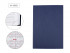 Ежедневник А5 320стр. кожзам, недатированный, синий, Mazari