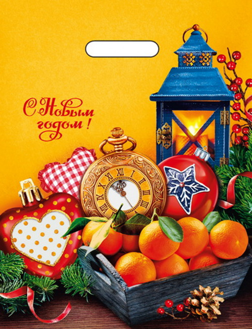 Пакет ПВД НГ (31*40) 60 мкм "Мандарины" выруб. уп/50шт Пакет ПВД НГ (31*40) 60 мкм "Мандарины" выруб. уп/50шт