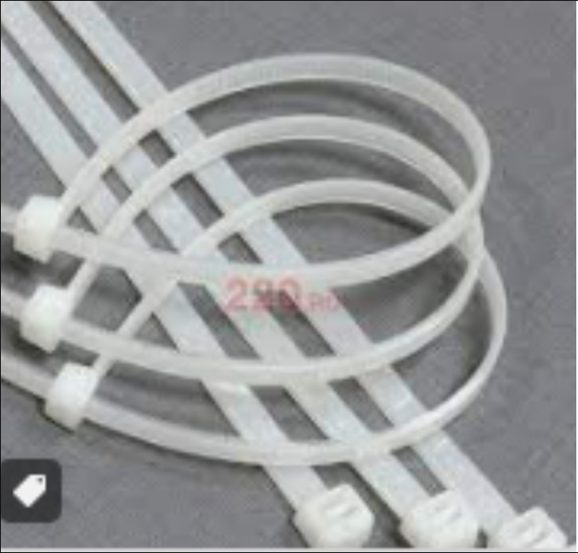 Стяжка-хомут 2,7х180мм, белая, 100 шт, Микрос