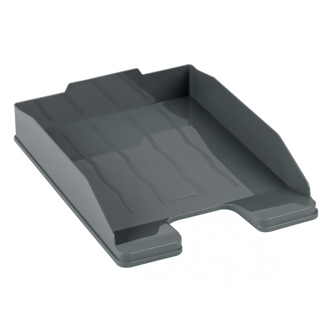 Лоток L 250мм для бумаг, горизонтальный "Эксперт", серый, СТАММ/ЛТ200 (4)