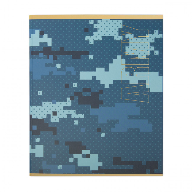 Тетрадь А5 48л клетка скоба "Камуфляж синий" "Светоч" (10)