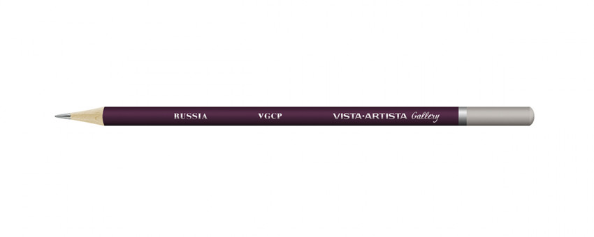 Карандаш цветной художественный заточенный 801 серый, Gallery VISTA-ARTISTA/VGCP 801 (6)