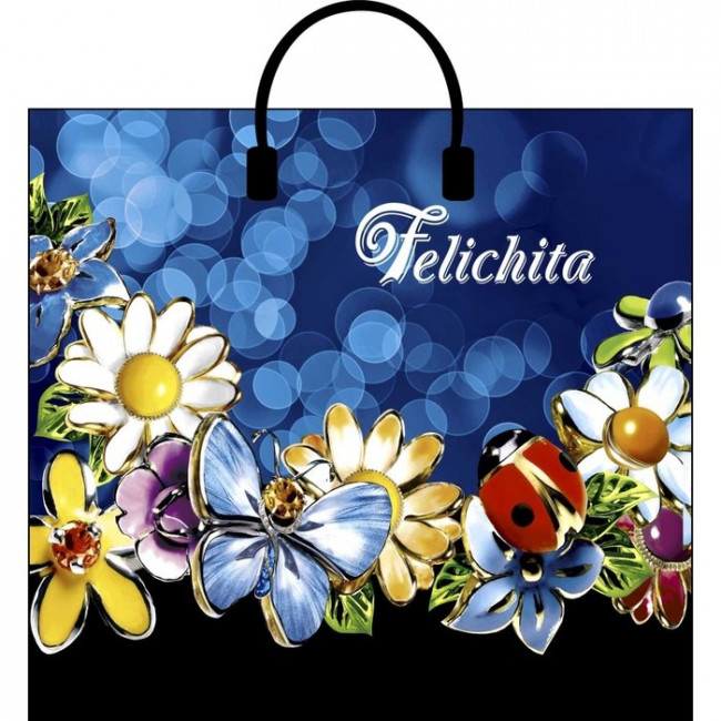 Сумки п/э с пластиковой ручкой (38*35) "Феличита"