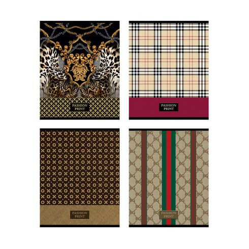 Тетрадь общая А5 скоба 96л. клетка "Модный принт" (ассорти) Тетрадь общая А5 скоба 96л. клетка "Модный принт" (ассорти)