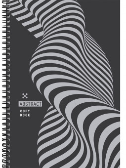 Тетрадь А4 60 клетка "Абстрактный дизайн - 6", на гребне, Profit/60-8995