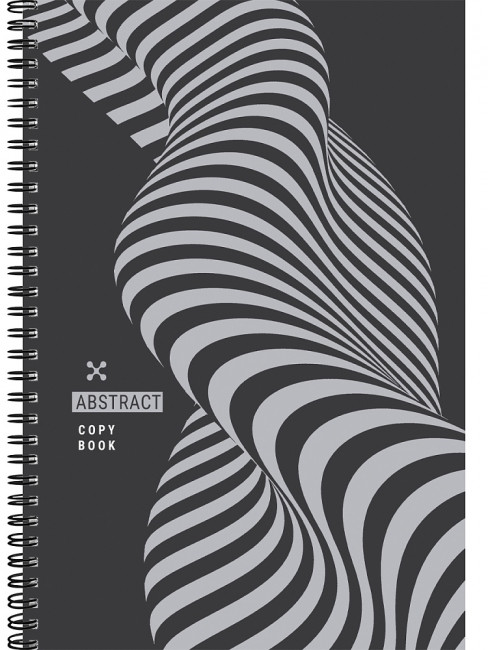Тетрадь А4 60 клетка "Абстрактный дизайн - 6", на гребне, Profit/60-8995