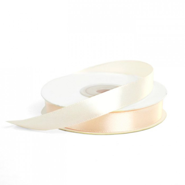 Лента 1,2см 22,85м атласная, пудровая, Микрос/ч17978 (10)