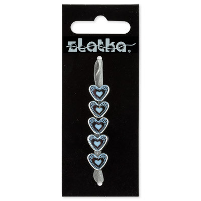 Бусина 12 х 9 х 7 мм акрил 5шт №06 персиковый, Zlatka/BLM-07 №6