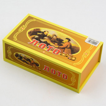 Игра "Лото" в подарочной коробке, с дерев.бочонками, MAYLOTT/090