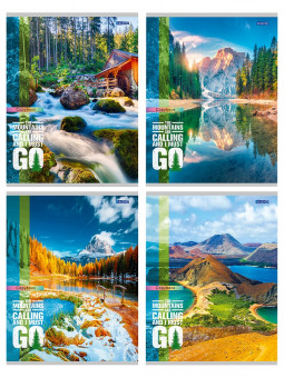 Тетрадь 96 линия "Захватывающие виды-1" скрепка, Проф-Пресс/96-7584 (48)