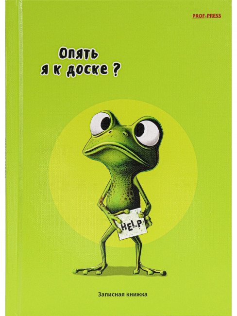 Записная книжка А5 80л клетка "Жабка", склейка, Проф-Пресс/Б80-0788 (20)