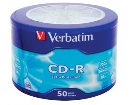 VERBATIM CD-R 80 52x Shrink/50 Ink Print (50)