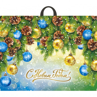 Пакет ПВД петлевой (71*55) 90 мкм "Ёлка шоу" (25) Пакет ПВД петлевой (71*55) 90 мкм "Ёлка шоу" (25)