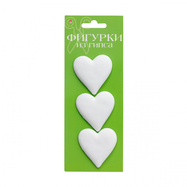 Фигурки из гипса "Сердечки", BV/2-552/08