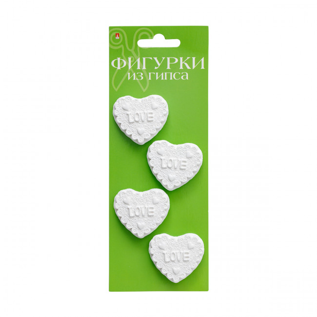 Фигурки из гипса "Сердечки", BV/2-552/08