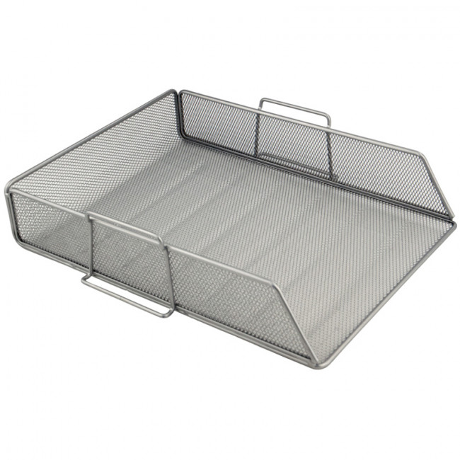 Лоток горизионтальный 80x280x340мм метал, серебр., AXENT