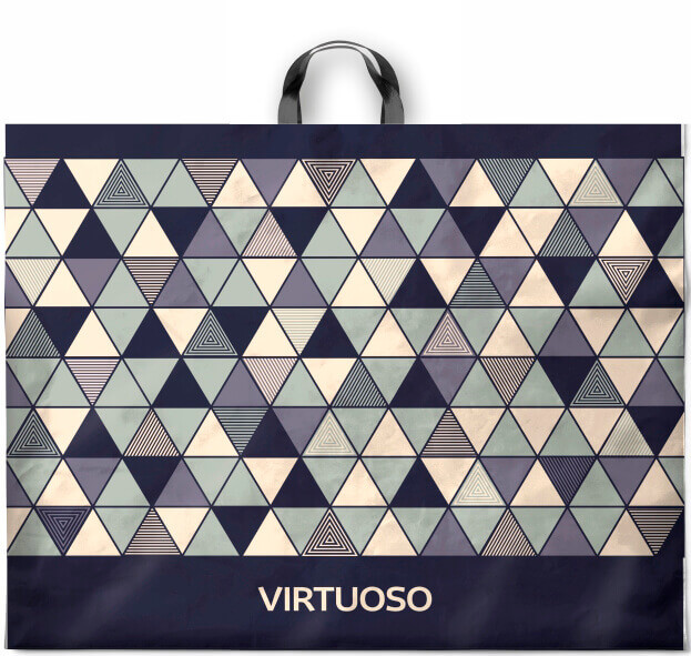 Пакет 71*55 ПВД "Виртуоз" с петлевой ручкой (25/500)