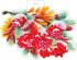 Плакат "Ветка рябины" р34-293 (10)
