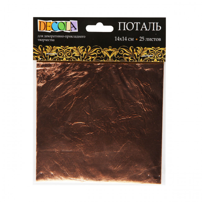 Поталь Decola 14*14см 25л Невская палитра 2061291390 медь