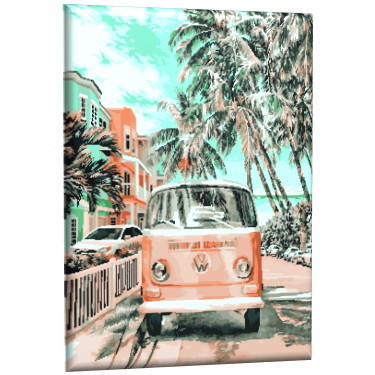Картина по номерам "Ретро Майами " 40см*50см, GLA02, мягкая упаковка Картина по номерам "Ретро Майами " 40см*50см, GLA02, мягкая упаковка