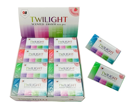 Ластик  GREENWILL DB-107 "Градиент" 60*30*10мм прямоугольный, ароматизированный, цвета ассорти, в к/кор HR-04722 (24/576)