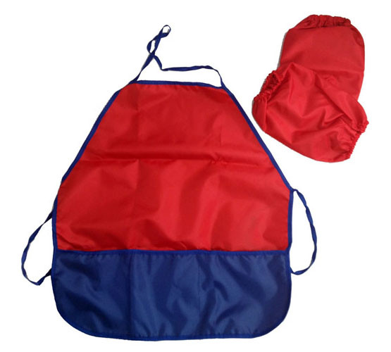 Набор фартук+нарукавники, красный с синим карманом, Profit/ФН-8216 Набор фартук+нарукавники, красный с синим карманом, Profit/ФН-8216