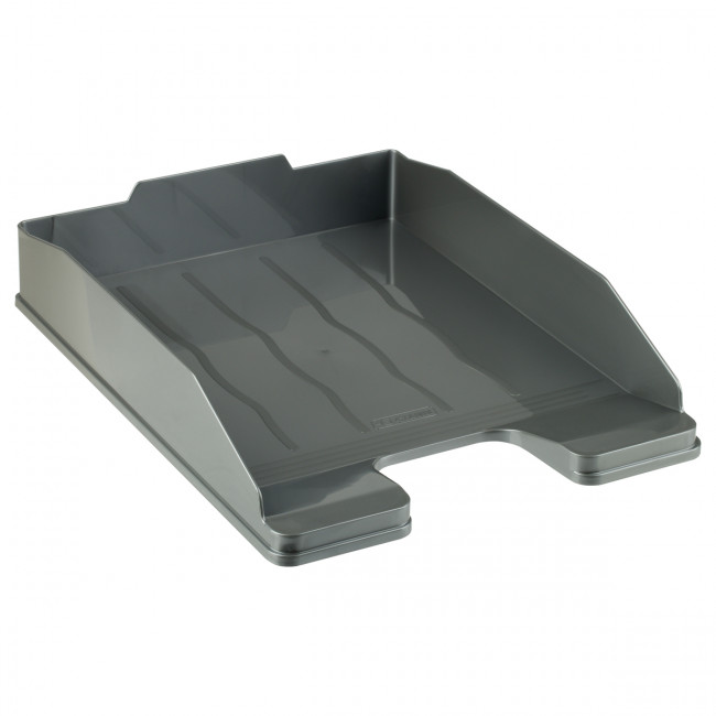Лоток L 250мм для бумаг, горизонтальный "Эксперт", серый, СТАММ/ЛТГ-30567 (4)