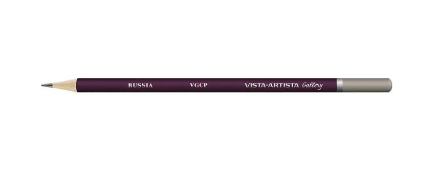 Карандаш цветной художественный заточенный 807 серый теплый, Gallery VISTA-ARTISTA/VGCP 807 (6)