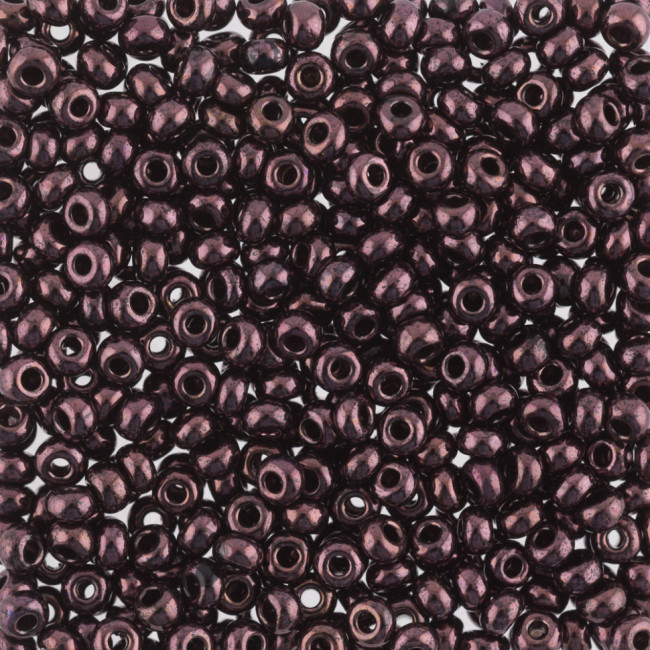 Бисер "ASMAR" размер №12, вес: 50 г, коричневый перламутровый