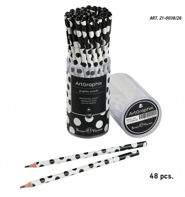Карандаш 3мм НВ чернографитовый "HappyGraphix. ArtGraphix. Горох", BV/21-0038/26 (48) Карандаш 3мм НВ чернографитовый "HappyGraphix. ArtGraphix. Горох", BV/21-0038/26 (48)