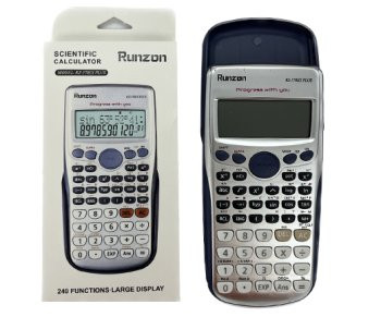 Калькулятор  CX-91 Инженерный, 12 разр, 16х8х1см сине-серебрянный, с крышкой, в к/кор RZ-570ES (1/120)