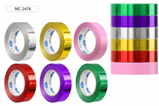 Набор упаковочных лент 3см х 45м, ассорти, Basir/МС-2476