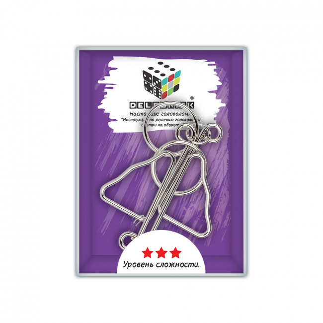 Головоломка металлическая "Бабочка" 6 элементов, DELFBRICK/ DLM-47 (5) Головоломка металлическая "Бабочка" 6 элементов, DELFBRICK/ DLM-47 (5)