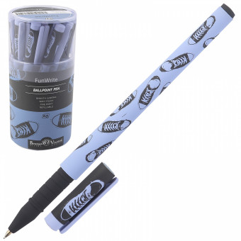 Ручка шариковая 0,5мм синяя "FunWrite. Кеды. Casual Blue", BV/20-0212/86 (24)