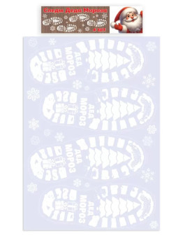 Набор оформительских наклеек 470х332мм "Следы Деда Мороза" 0201147 Набор оформительских наклеек 470х332мм "Следы Деда Мороза" 0201147