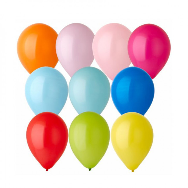 Набор воздушных шаров 12" "Пастель Фэшн", цвета ассорти, 50шт, Микрос/1101-0502 Набор воздушных шаров 12" "Пастель Фэшн", цвета ассорти, 50шт, Микрос/1101-0502