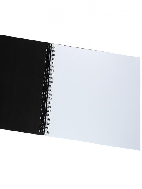 Скетчбук 194х194мм 24 л.белых + 24 л. черных "Роза. My exclusive scetchbook." с обложкой-раскраскойл, на гребне, Проф-Пресс/120-8334
