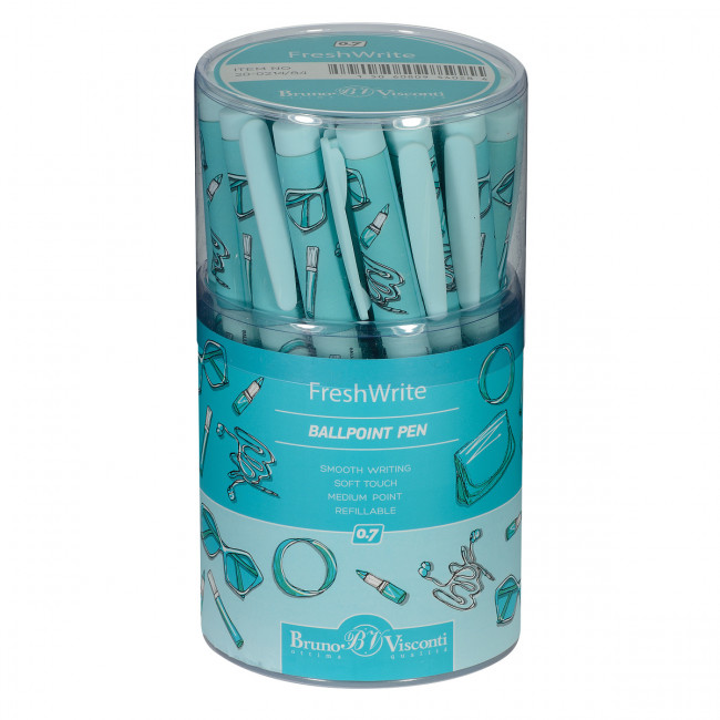 Ручка шариковая 0,7мм синяя "FreshWrite. Life Style. Mint dream", BV/20-0214/84 (24) Ручка шариковая 0,7мм синяя "FreshWrite. Life Style. Mint dream", BV/20-0214/84 (24)
