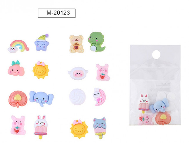 Декоративные элементы 4шт из пластика, Mazari/M-20123 (24) Декоративные элементы 4шт из пластика, Mazari/M-20123 (24)