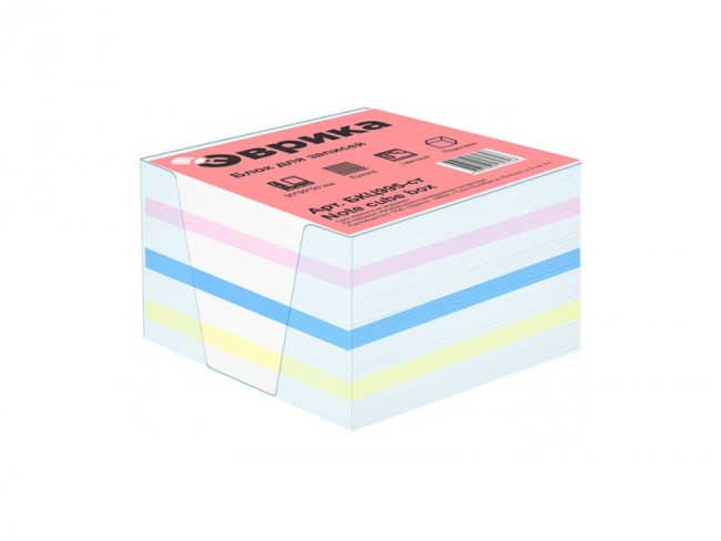 Блок 9х9х5 цветной,склейка (2717)