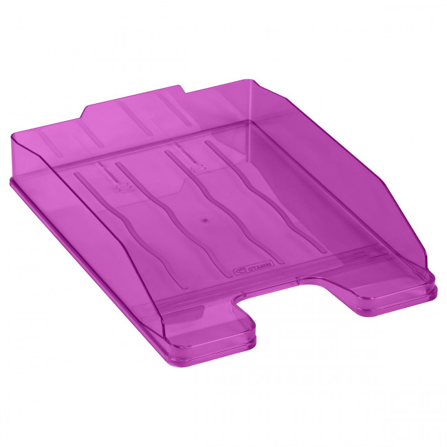 Лоток L 250мм для бумаг, горизонтальный "Эксперт", тонированный слива, СТАММ/ЛТГ-31159 (4) Лоток L 250мм для бумаг, горизонтальный "Эксперт", тонированный слива, СТАММ/ЛТГ-31159 (4)