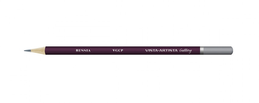 Карандаш цветной художественный заточенный 808 серый холодный, Gallery VISTA-ARTISTA/VGCP 808 (6)